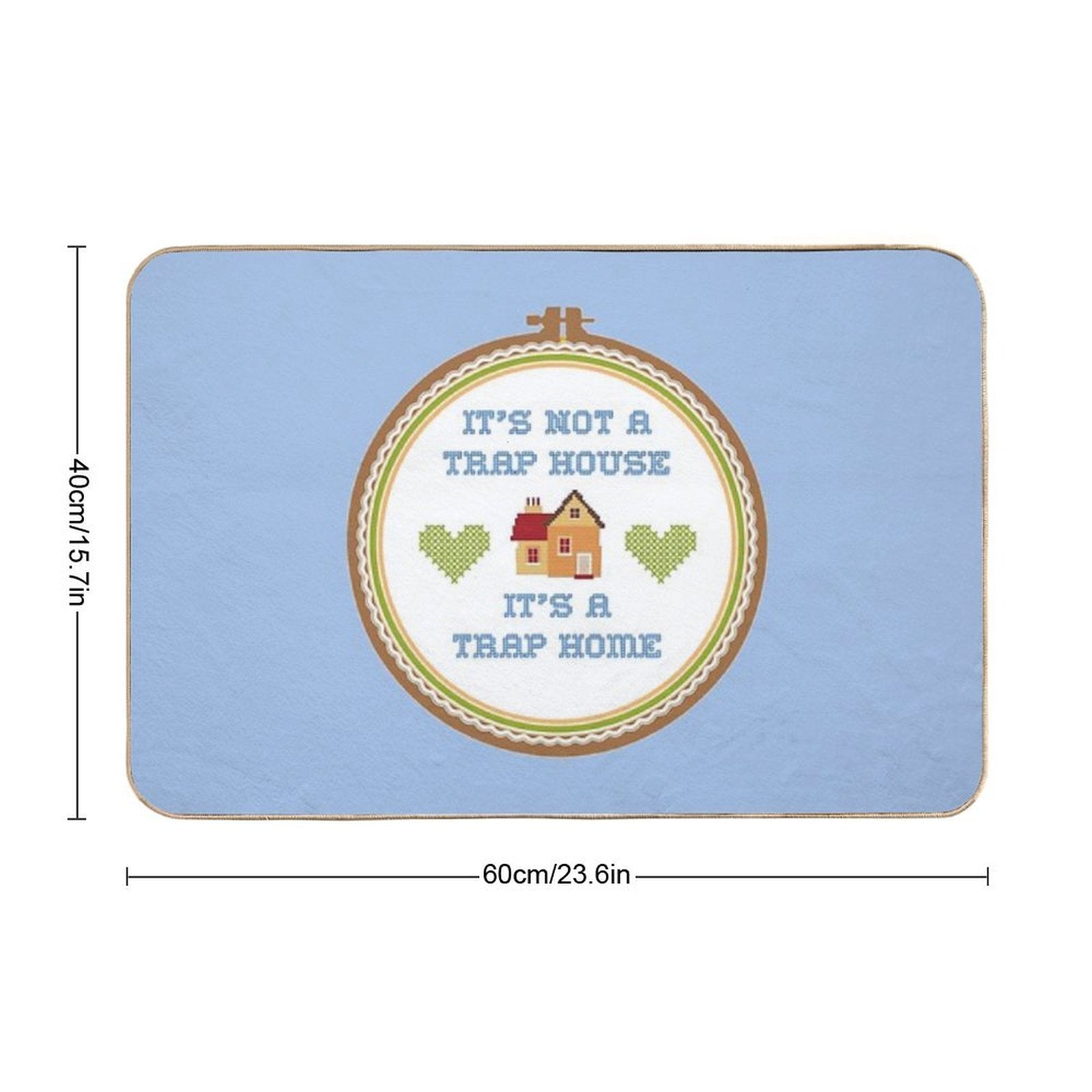 Trap Home  Easy Maintenance Bath Mat