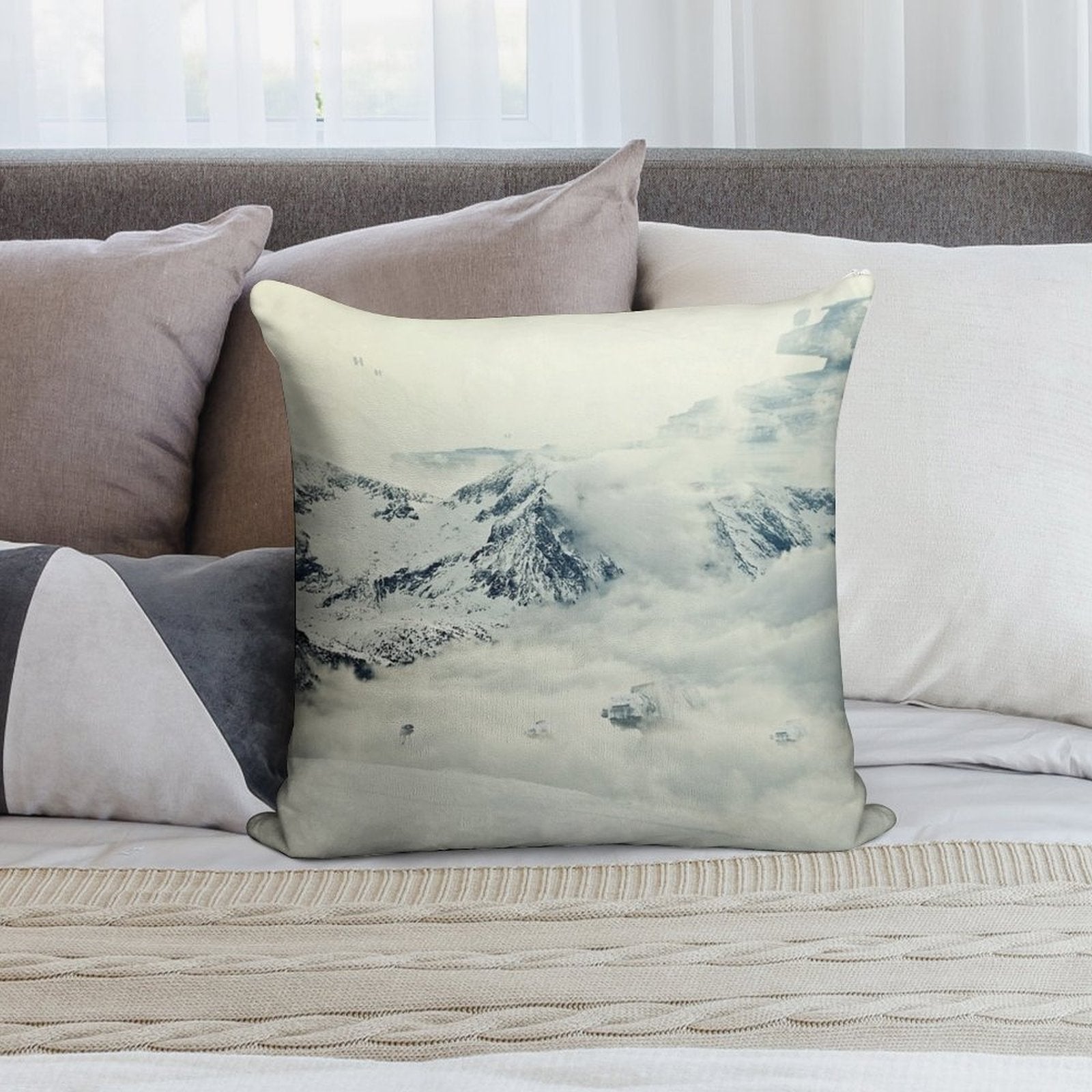 Frozen Planet Soft Shrink-Resistant Throw Pillow