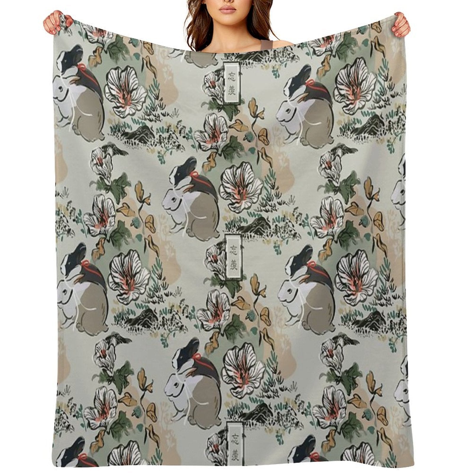WangXian [SEAMLESS TRADITIONAL] Quick-dry Throw Blanket