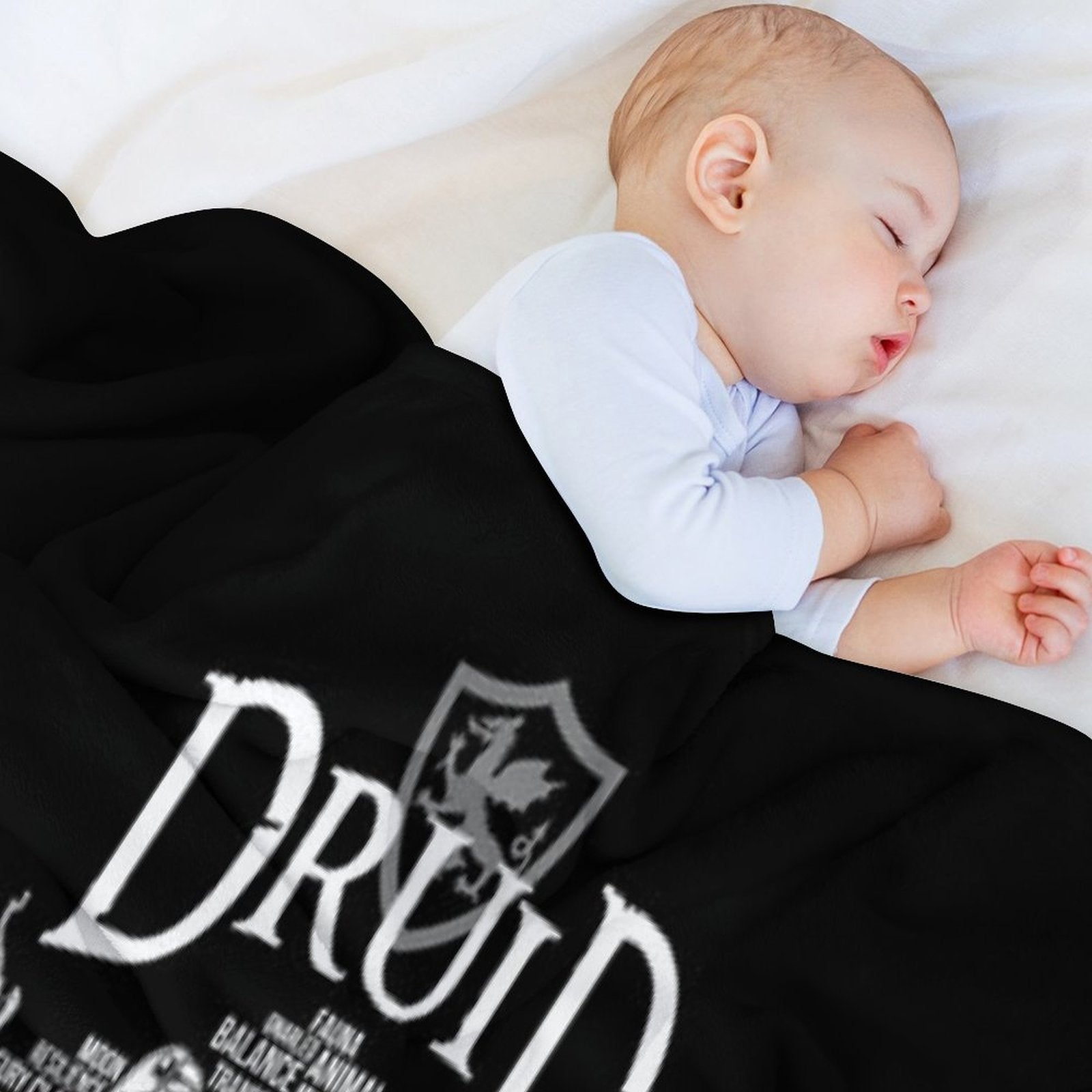 RPG Class Series Druid - White Version Gift-ready Throw Blanket