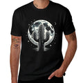 Lunar Cactus Night - Full Moon Desert Landscape  Relaxed-fit T-Shirt