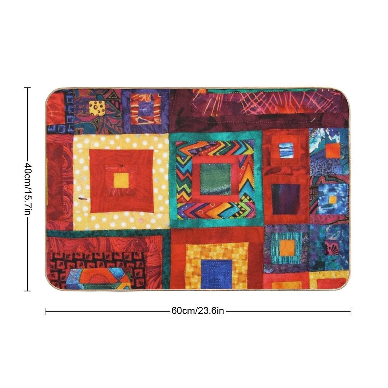 Vintage Design, Multi-culture  Non-Slip Bath Mat