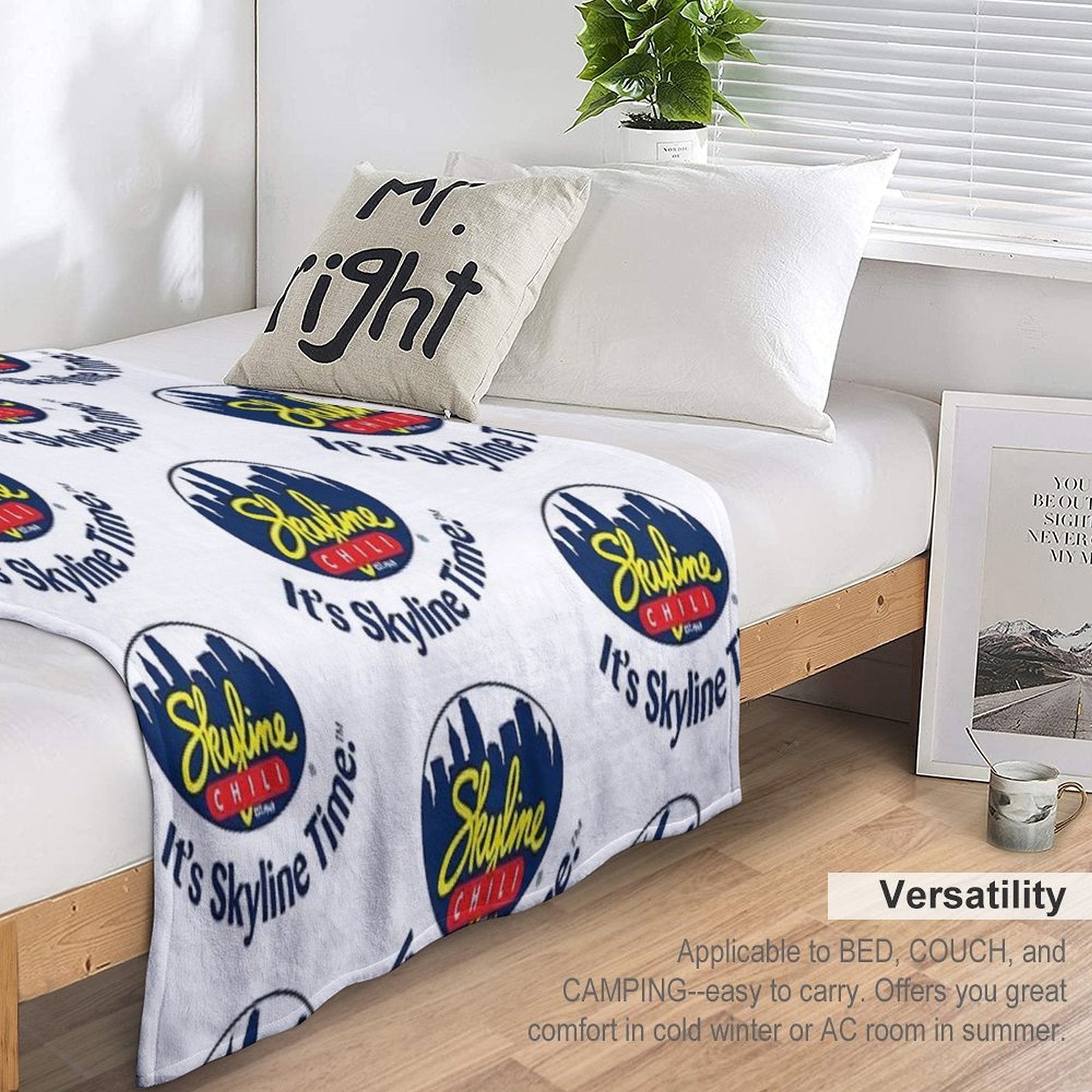 Skyline Chili Premium Throw Blanket