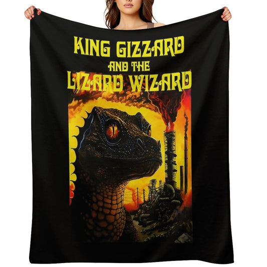 003 The Most Popular Of King Gizzard  The Lizard Wizard All-season Throw Blanket