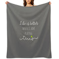 Top Fun Life Is Better with Tennis Design Gift-ready Throw Blanket