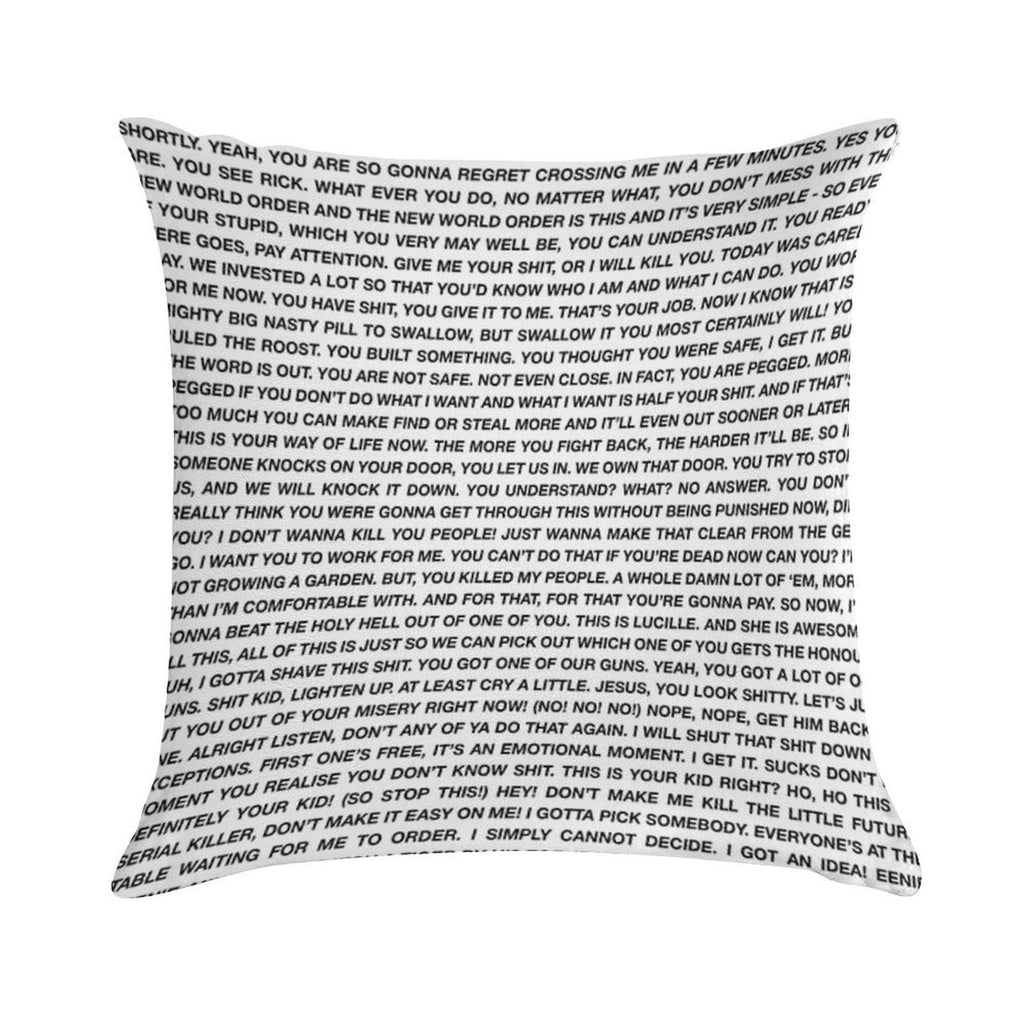 Negan Speech Soft Multiple Sizes Throw Pillow