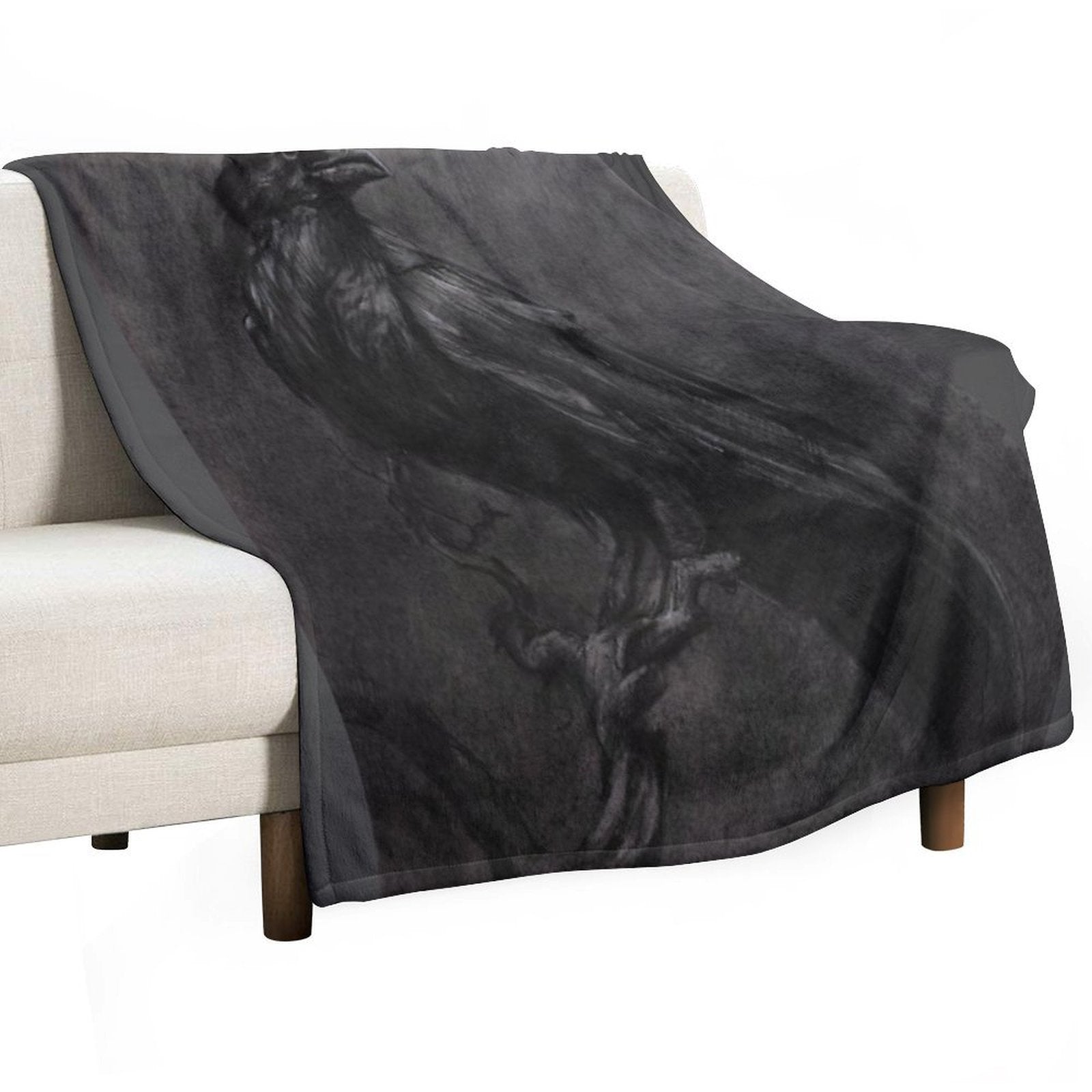 Raven Compact Throw Blanket