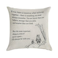 Winnie The Pooh Book Page - If Ever A Tomorrow…braver Than You Believe Soft High-Density Material Throw Pillow
