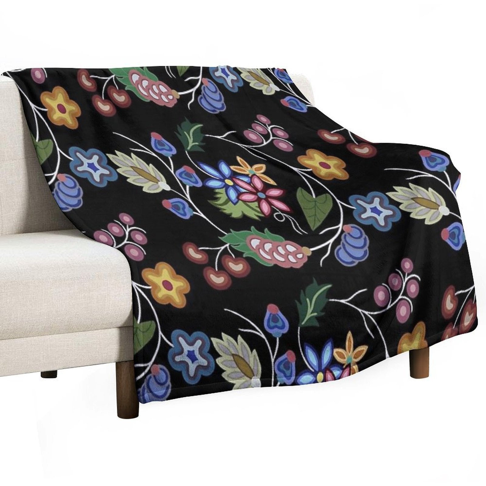 Anishnawbe Machine-washable Throw Blanket