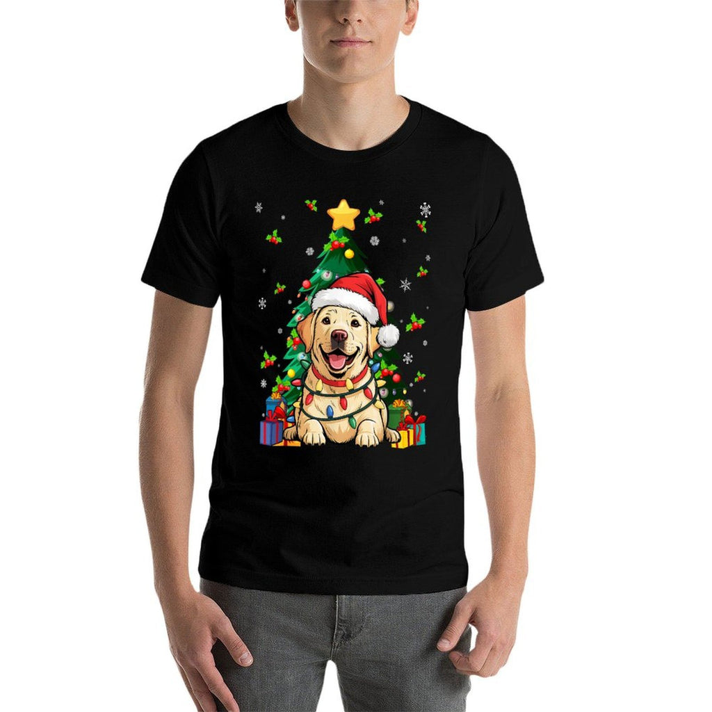 Yellow Lab Labrador Christmas Tree Dog Lover Xmas Pajama  Affordable Price T-Shirt