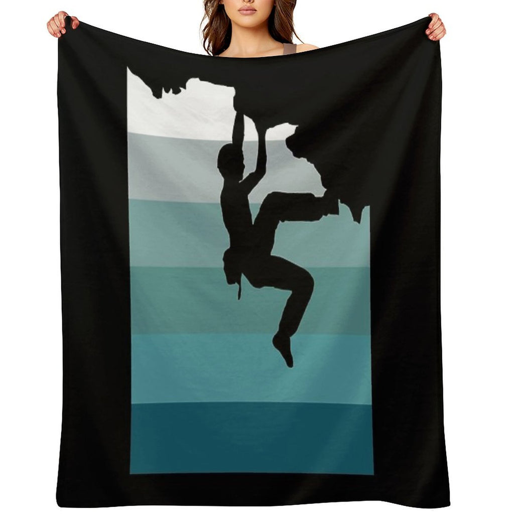 Climbing Bouldering Compact Throw Blanket