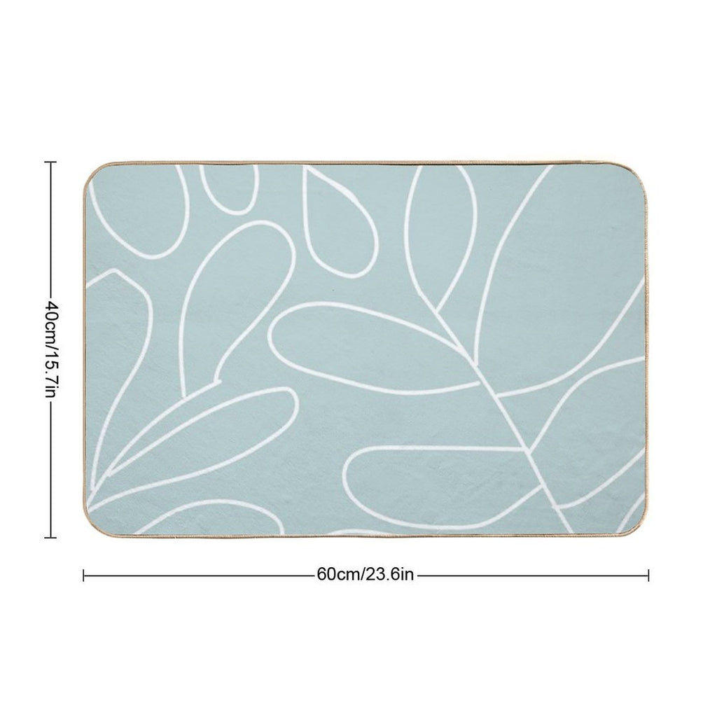Soft Plant  Non-Slip Bath Mat
