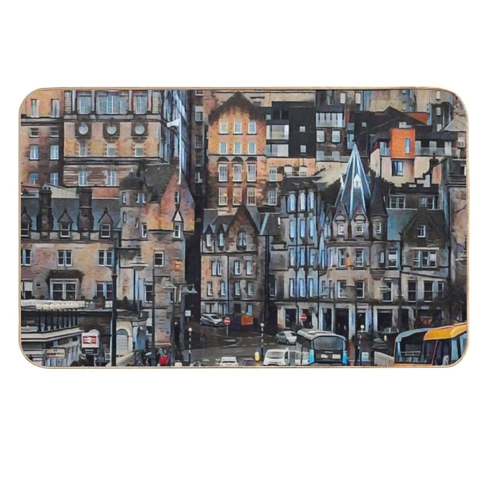 Edinburgh Skyline  Absorbent Bath Mat