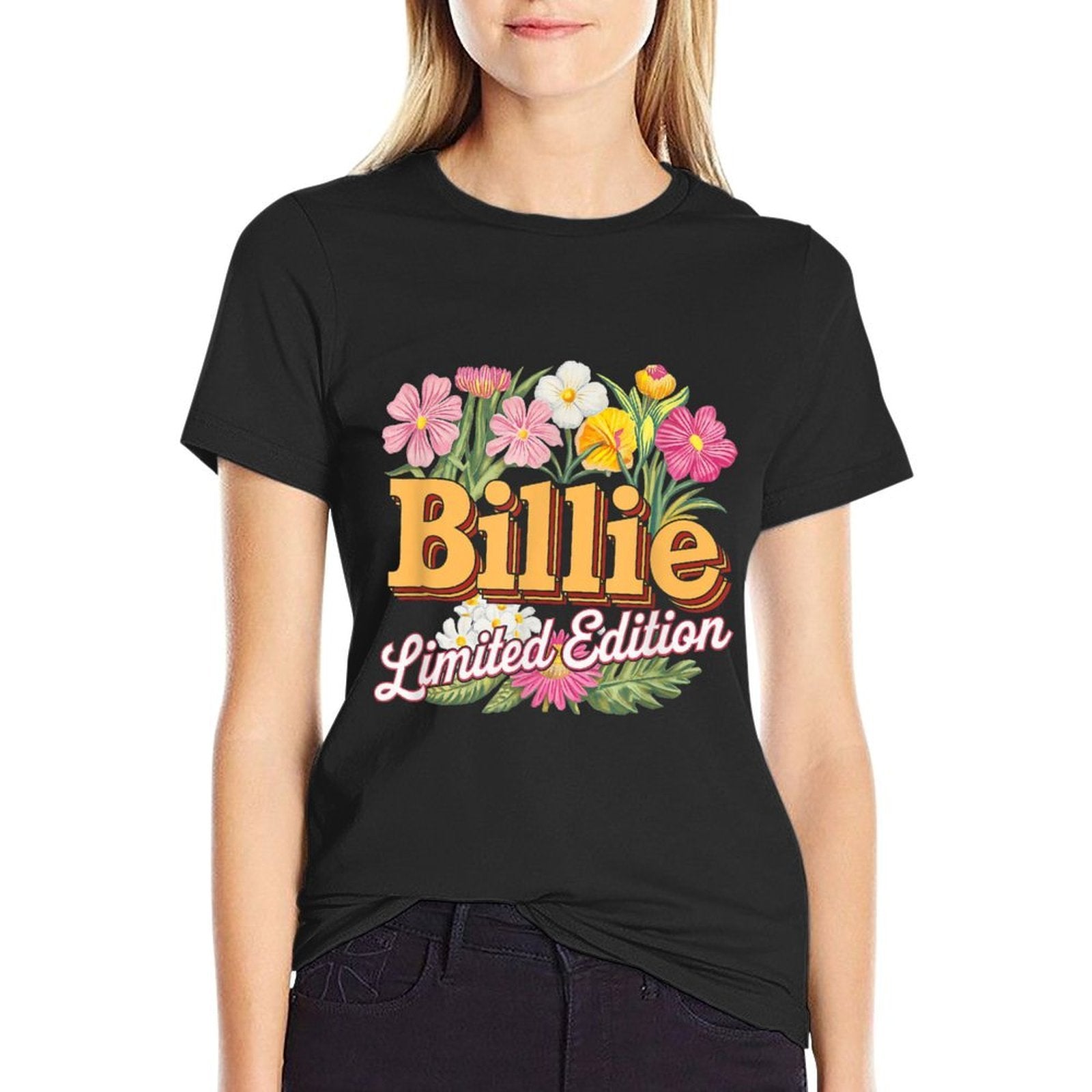 Billie Limited Edition Vintage Custom Name Wife Grandma  Fade-proof Color T-Shirt