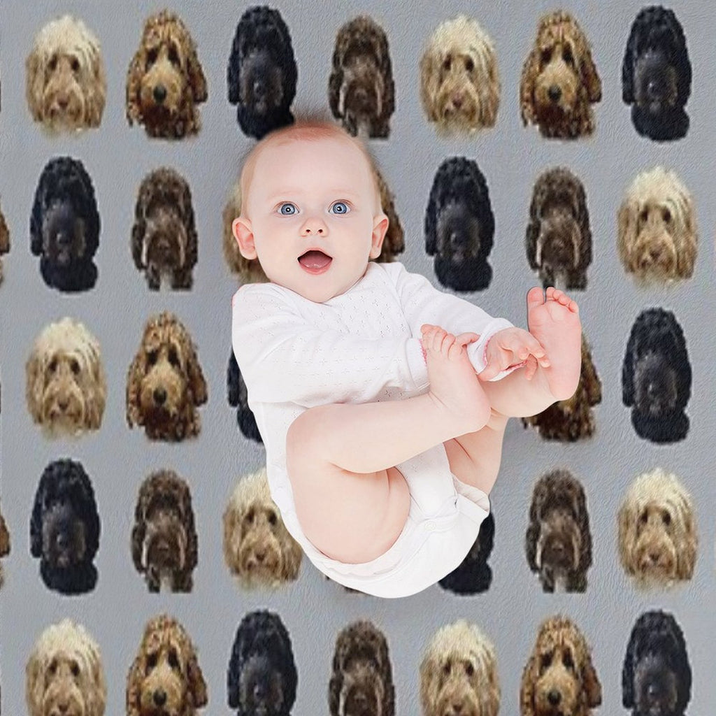 Cockapoo Dog Collection Eco-conscious Throw Blanket