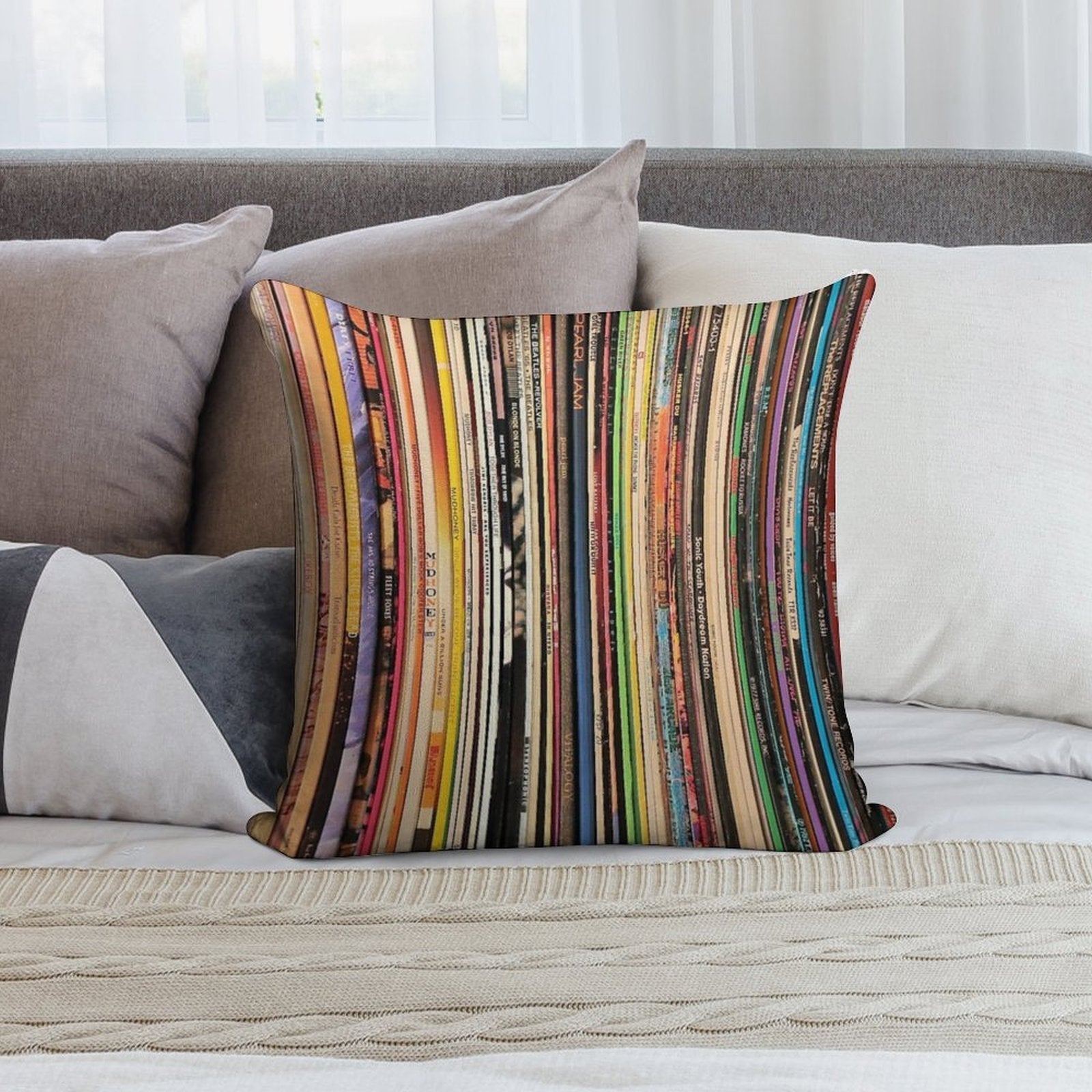 Record Collector Soft Ultra-Soft Texture Throw Pillow