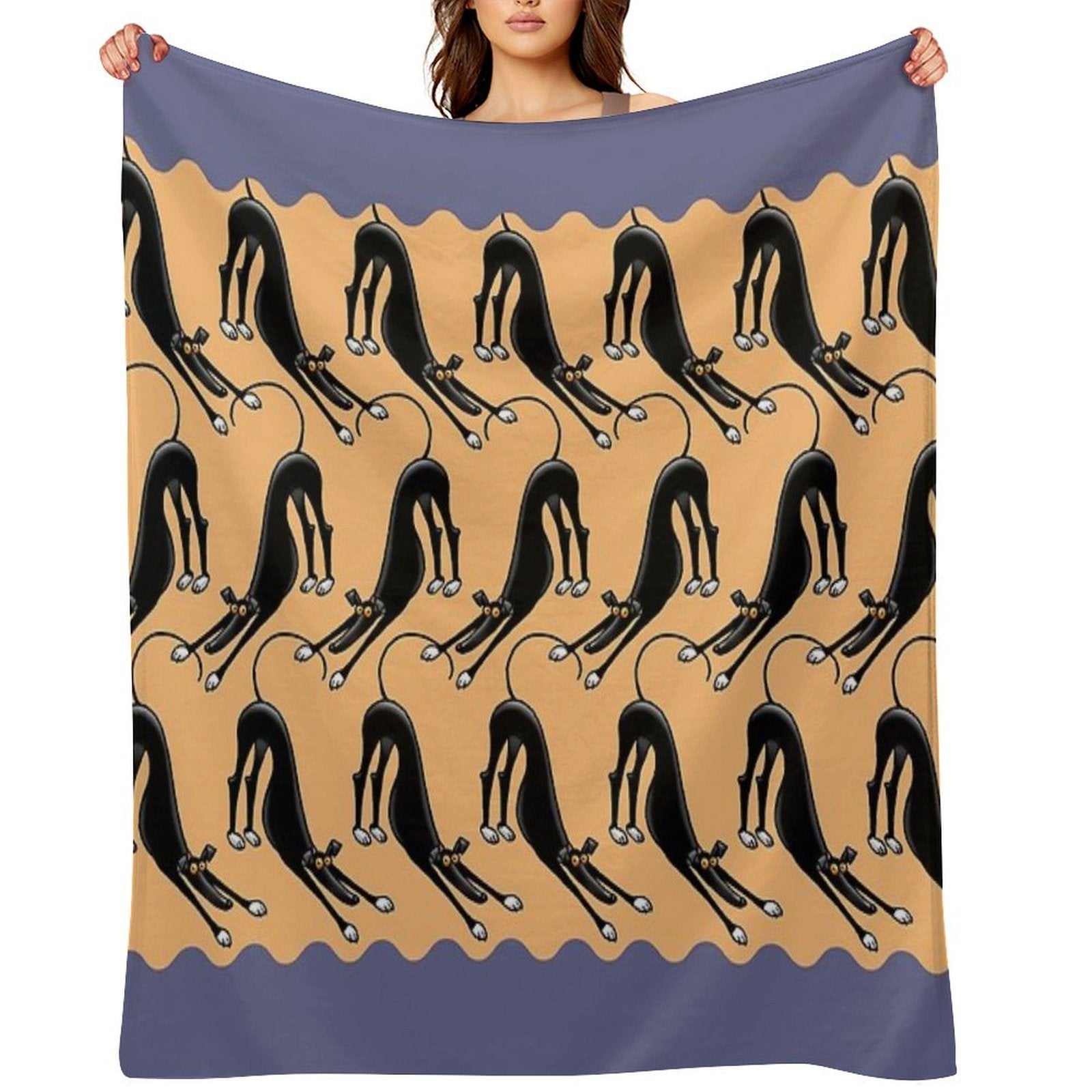 Bowdown Pattern Anti-pilling Throw Blanket