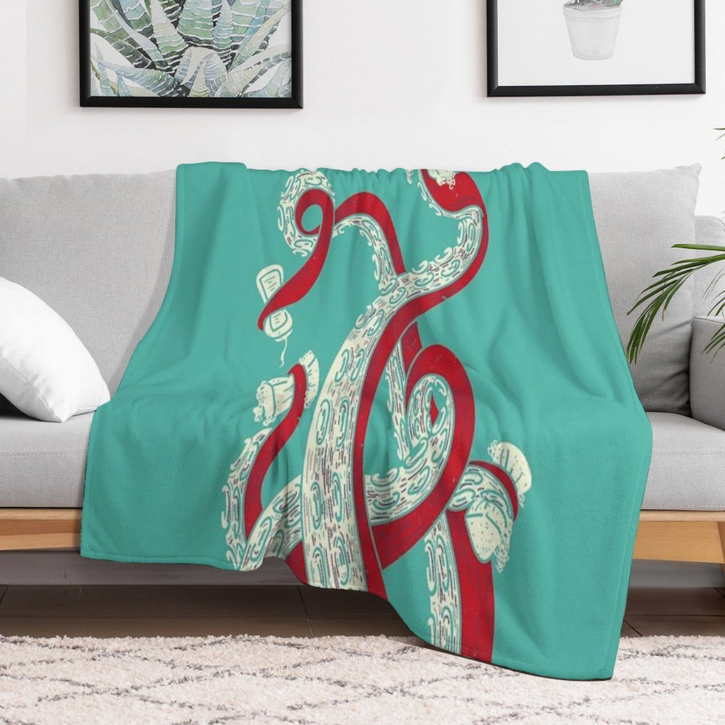 Kraken Lightweight Throw Blanket