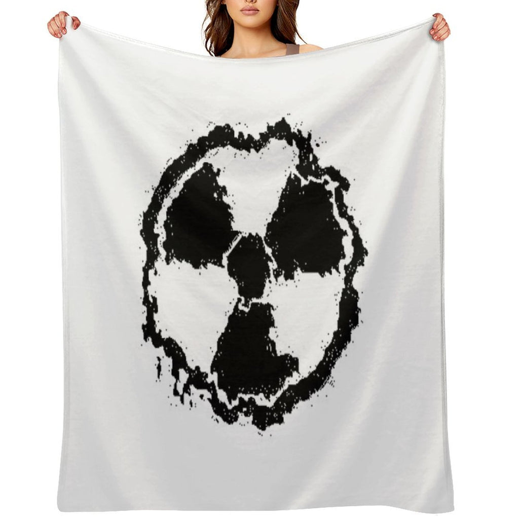 Toxic Hazard Embled Eco-conscious Throw Blanket