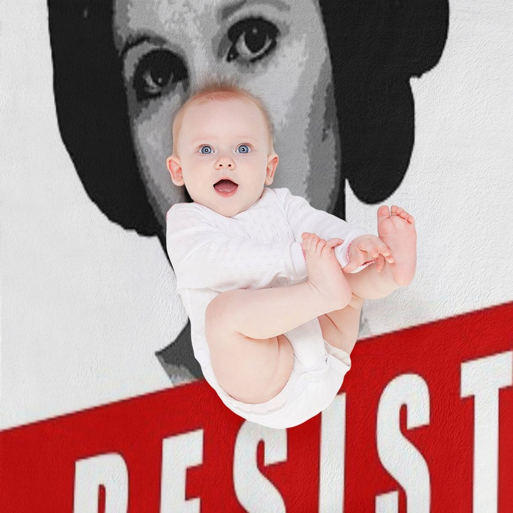 RESIST Like Princess Leia Machine-washable Throw Blanket