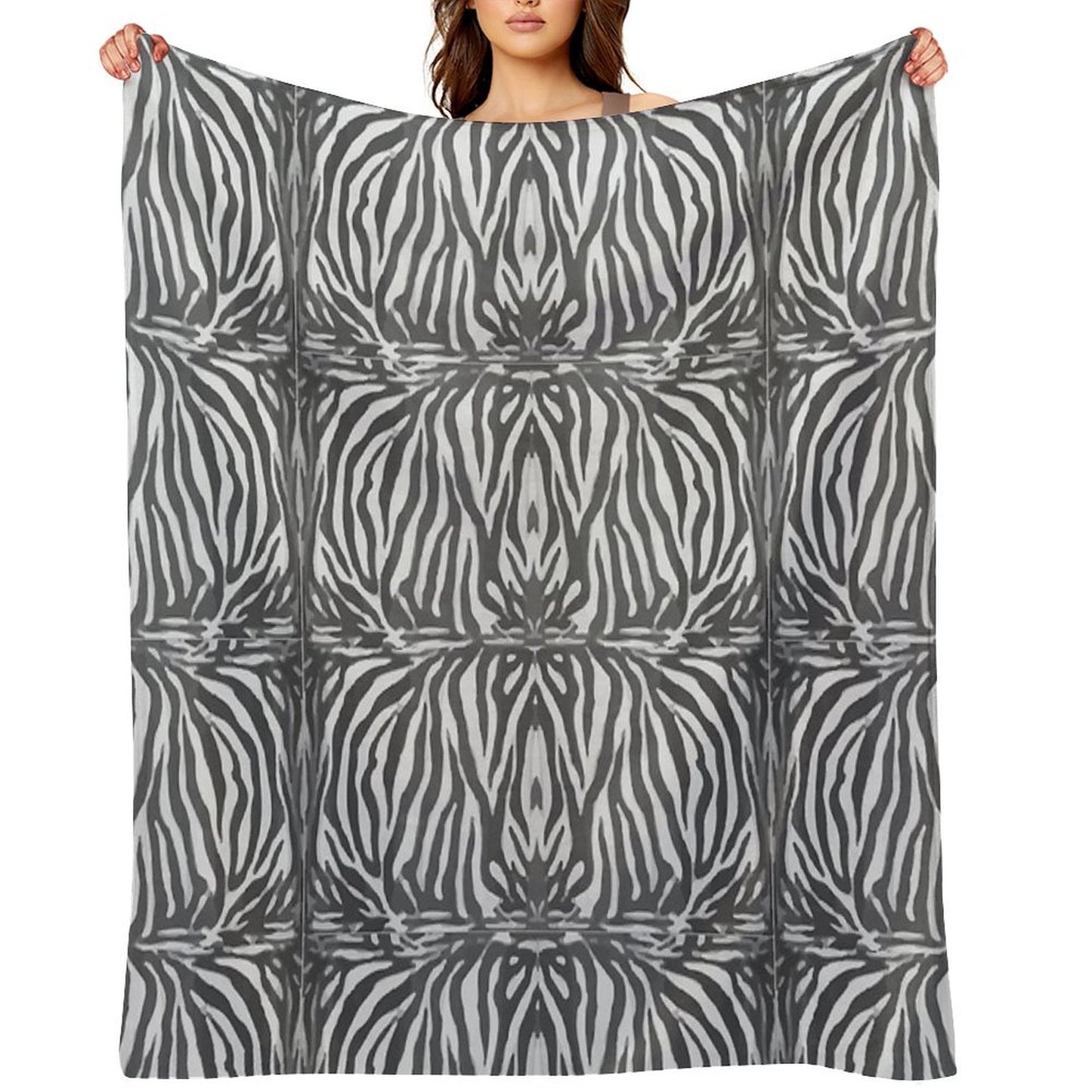 ZEBRA Simple Design Anti-pilling Throw Blanket