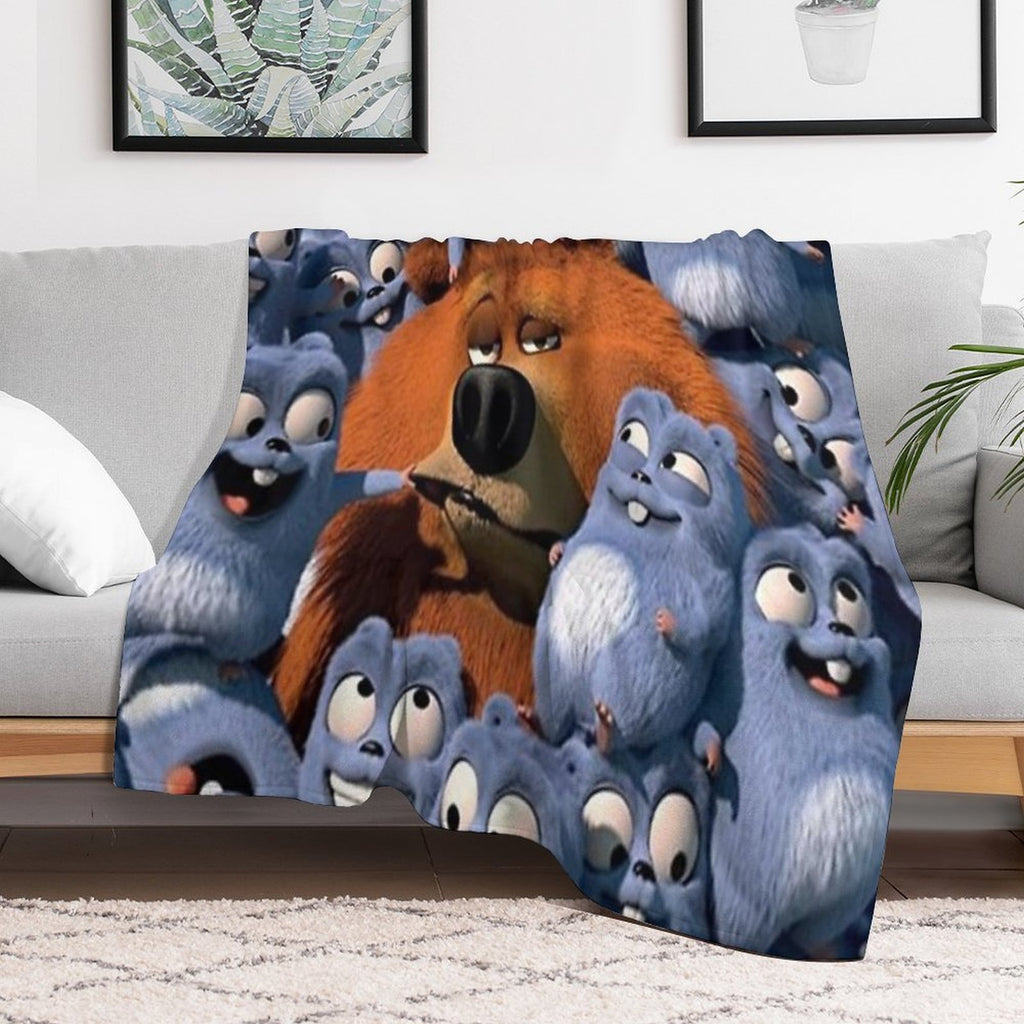 Grizzy And The Lemmings Eco-conscious Throw Blanket
