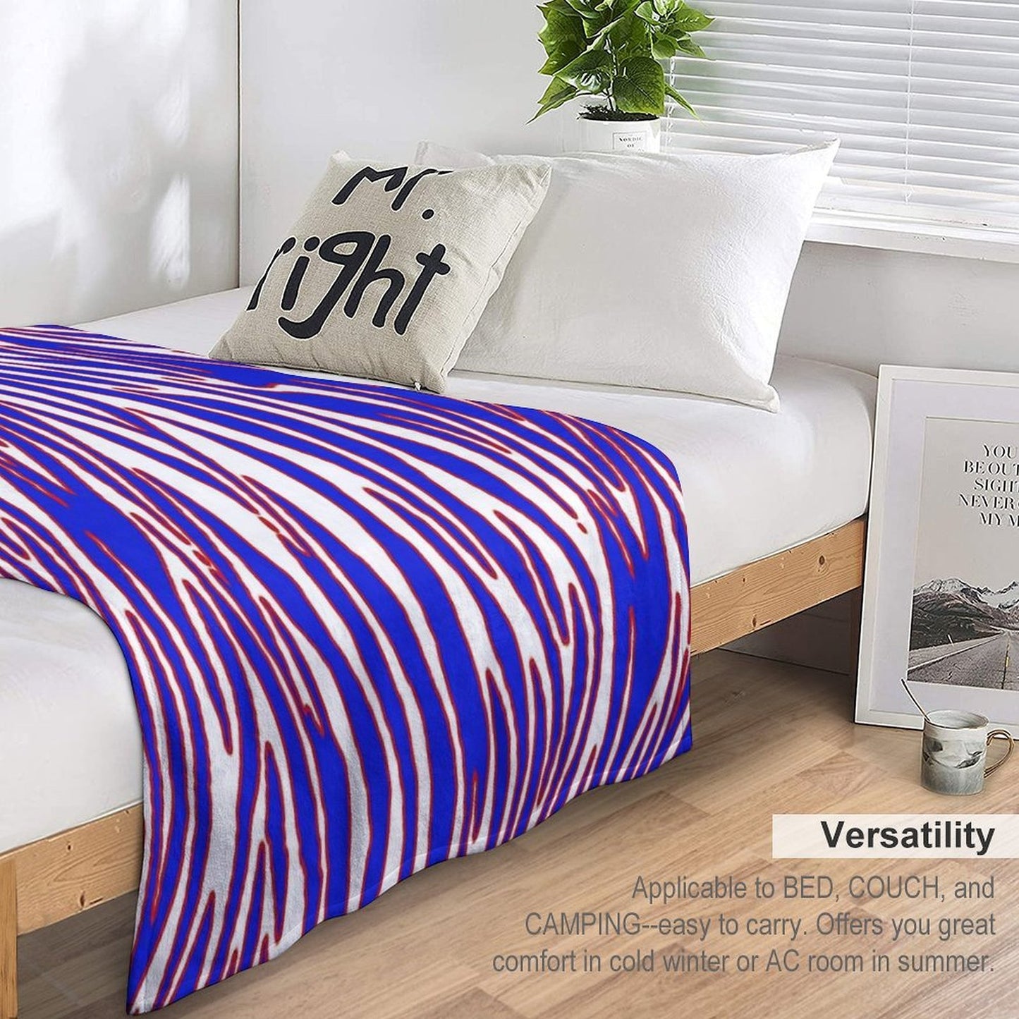 Zuba Print Pattern All-season Throw Blanket