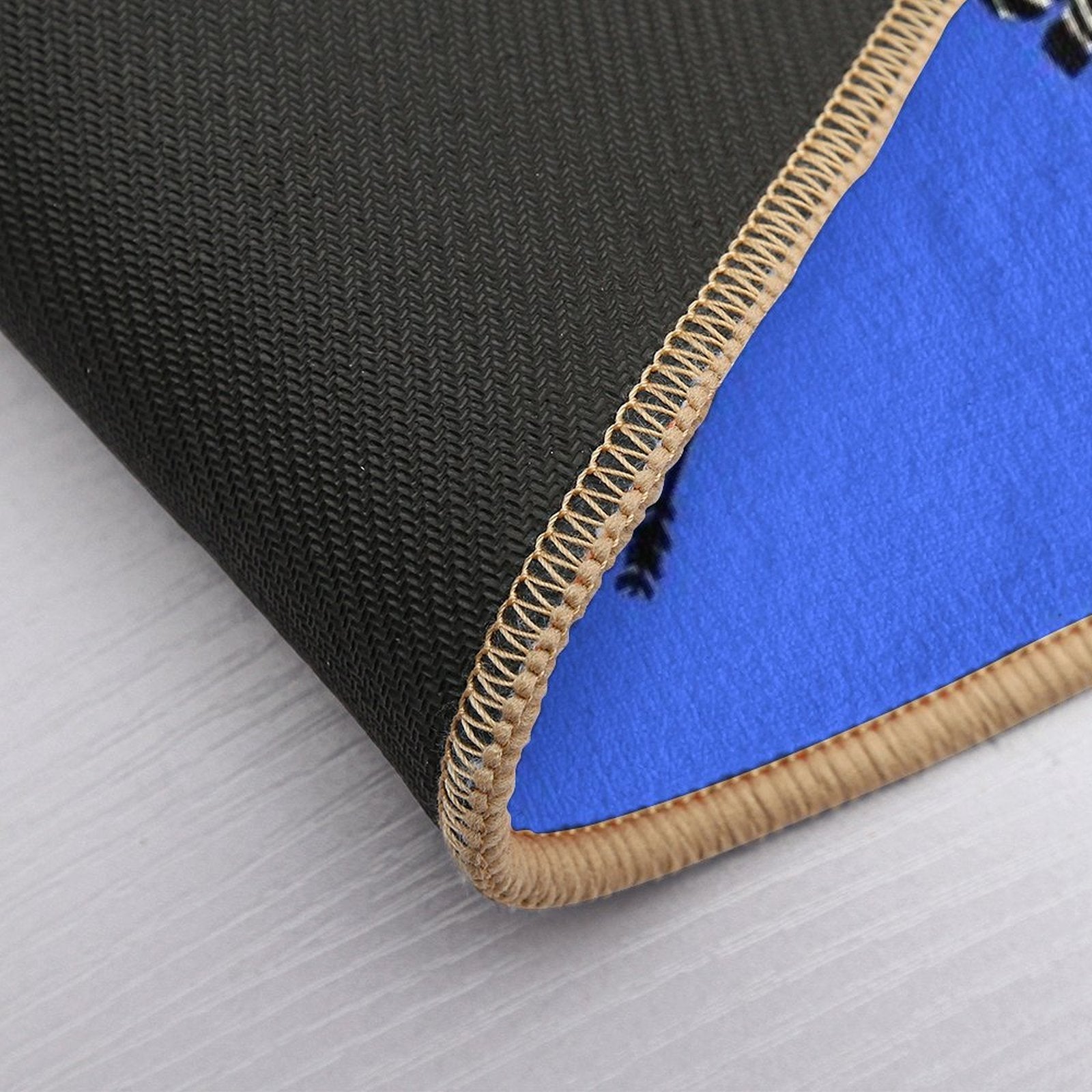 The Tenenbaums Zebra! Royal Blue  Easy To Clean Bath Mat