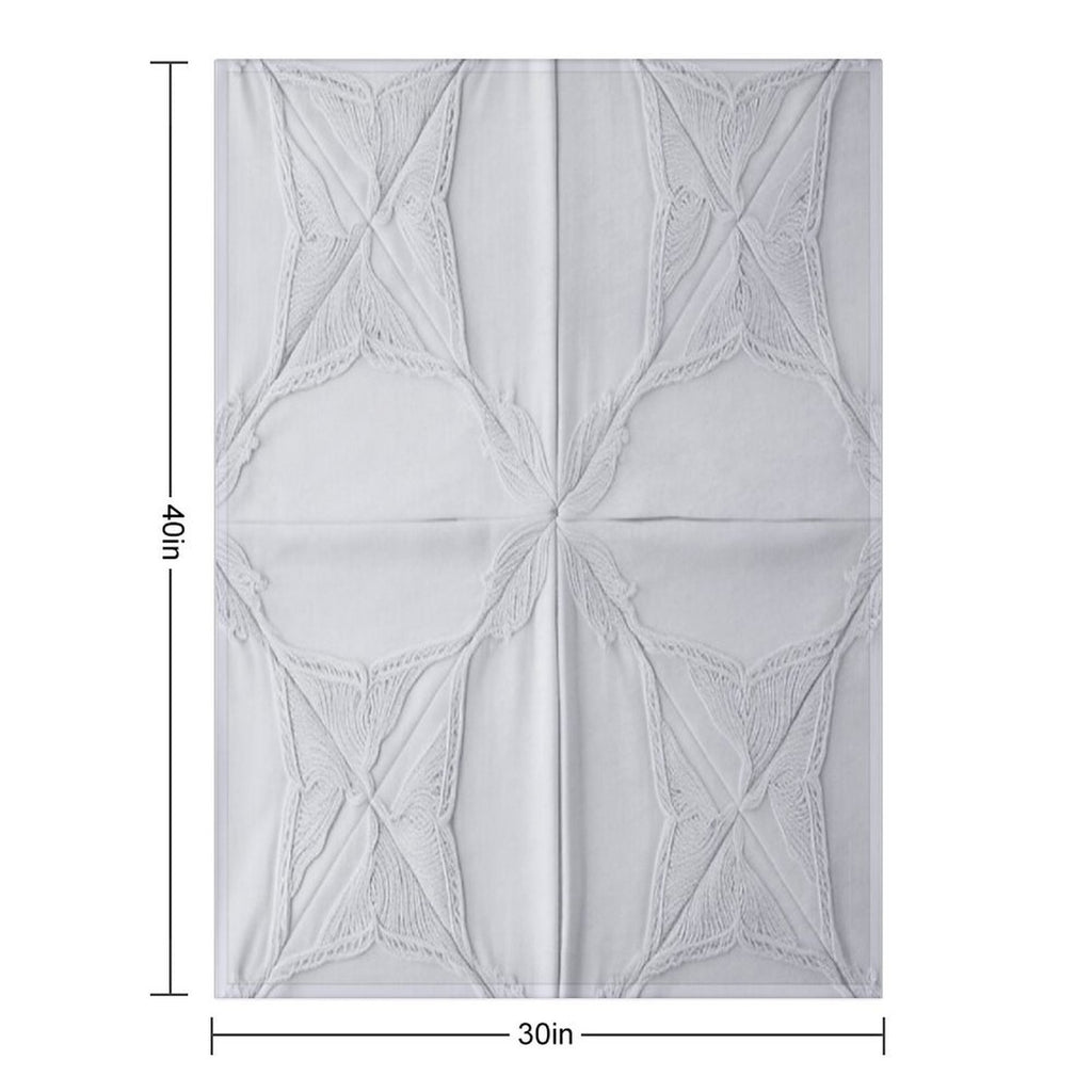 White Star Patchwork Quilt Durable Throw Blanket