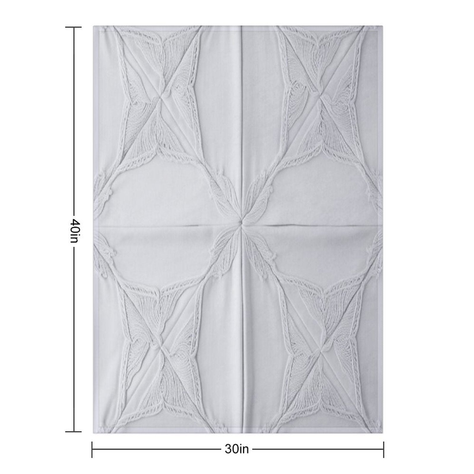 White Star Patchwork Quilt Durable Throw Blanket