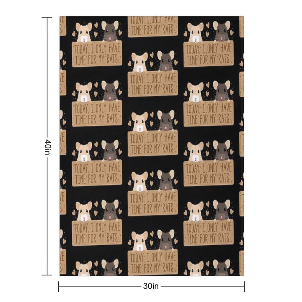 Today, I Only Have Time for My RATS Durable Throw Blanket