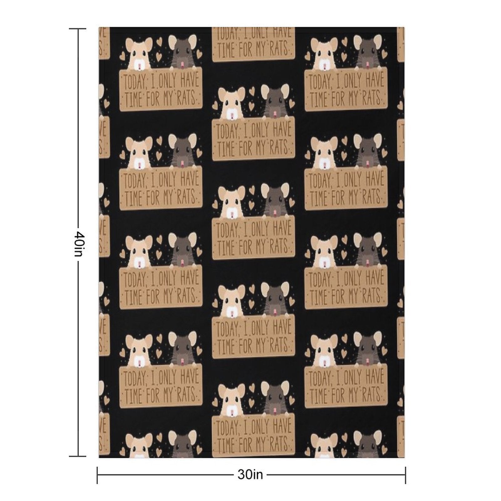 Today, I Only Have Time for My RATS Durable Throw Blanket