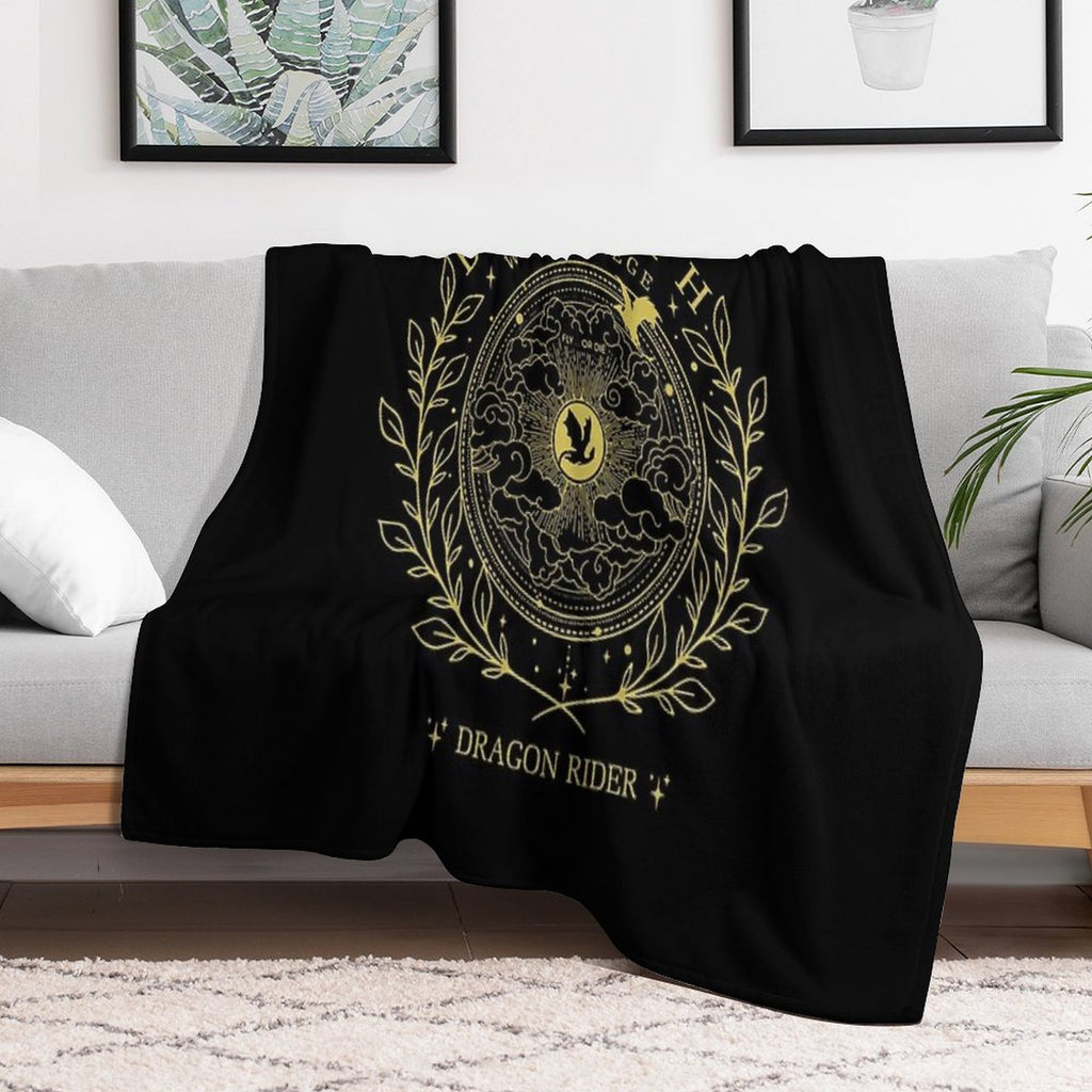 Basgiath War College Fourth Wing Dragon Rider Fantasy Book Lover Gifts Multi-functional Throw Blanket