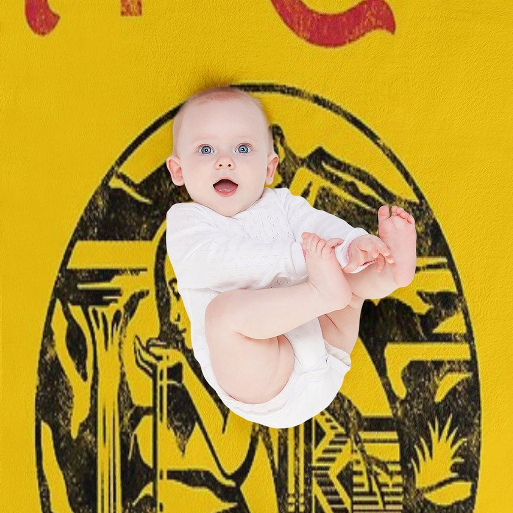Aztec Princess - Topo Chico Agua Mineral Worn And Washed Logo (sparkling Mineral Water) Sustainable Throw Blanket