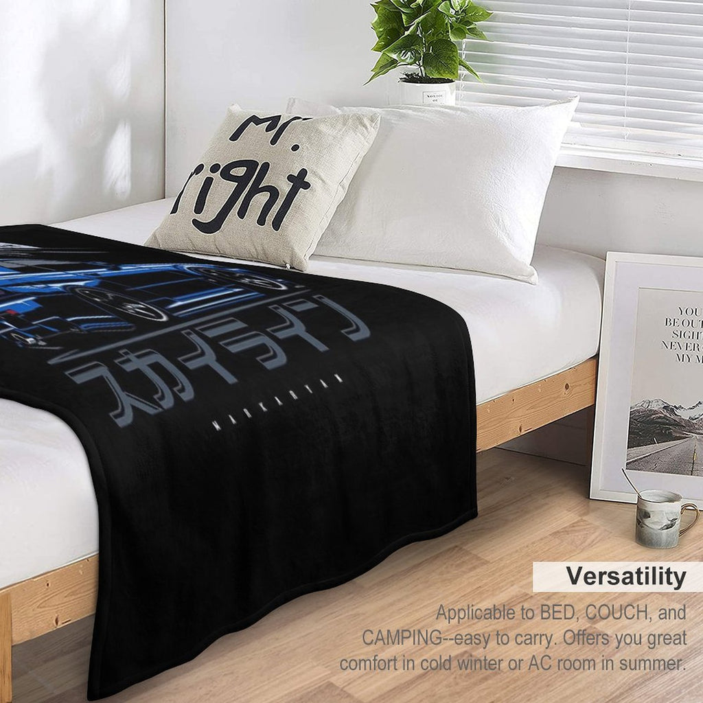 Skyline GTR R34 Gift-ready Throw Blanket