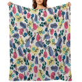 Botanical Shrink-resistant Throw Blanket