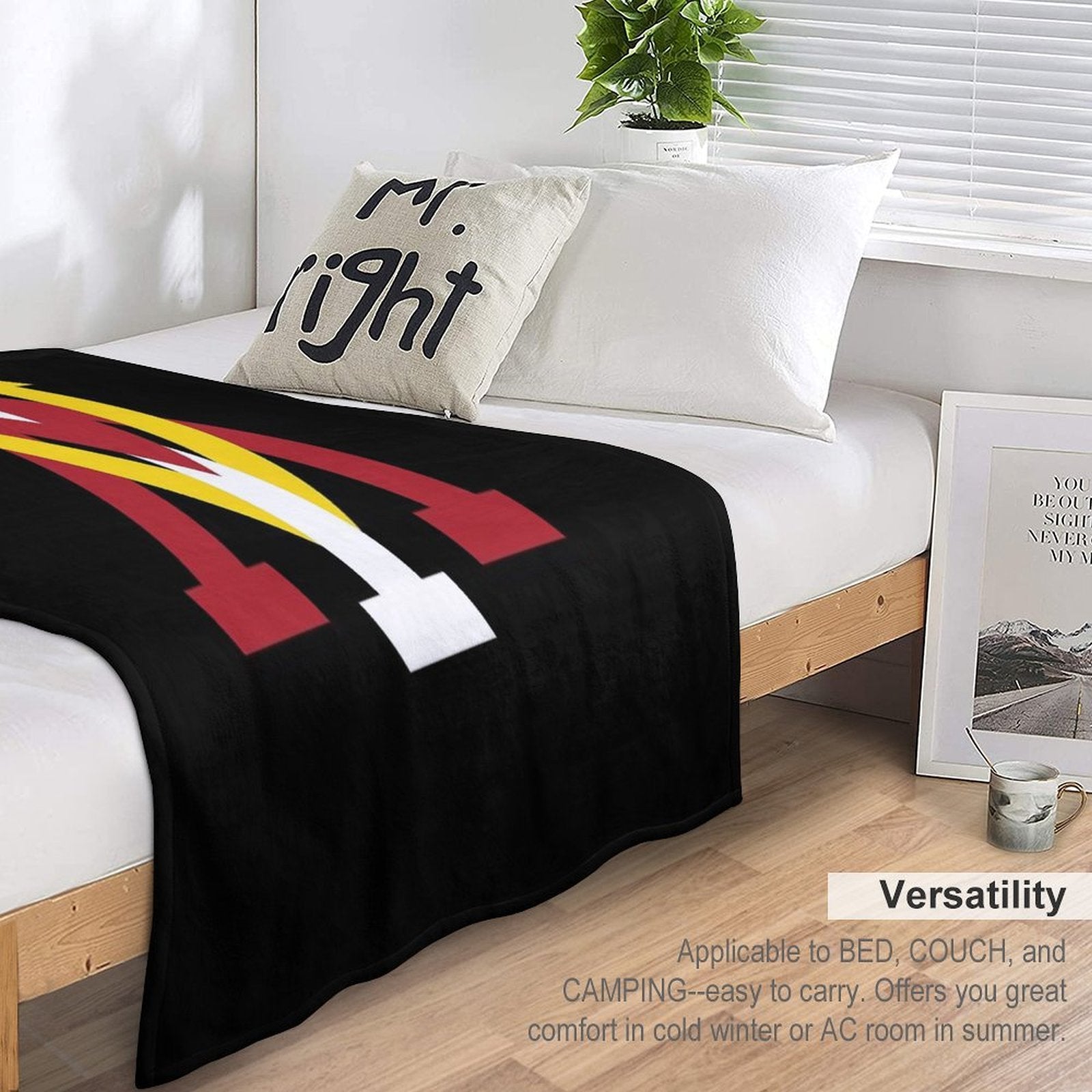 The VMI Iconic Travel-friendly Throw Blanket