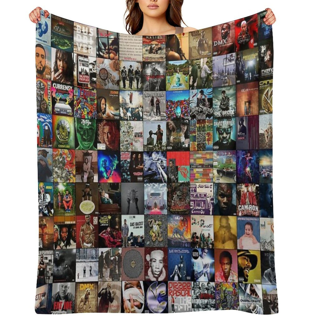 Rap Music Albums Multi-functional Throw Blanket