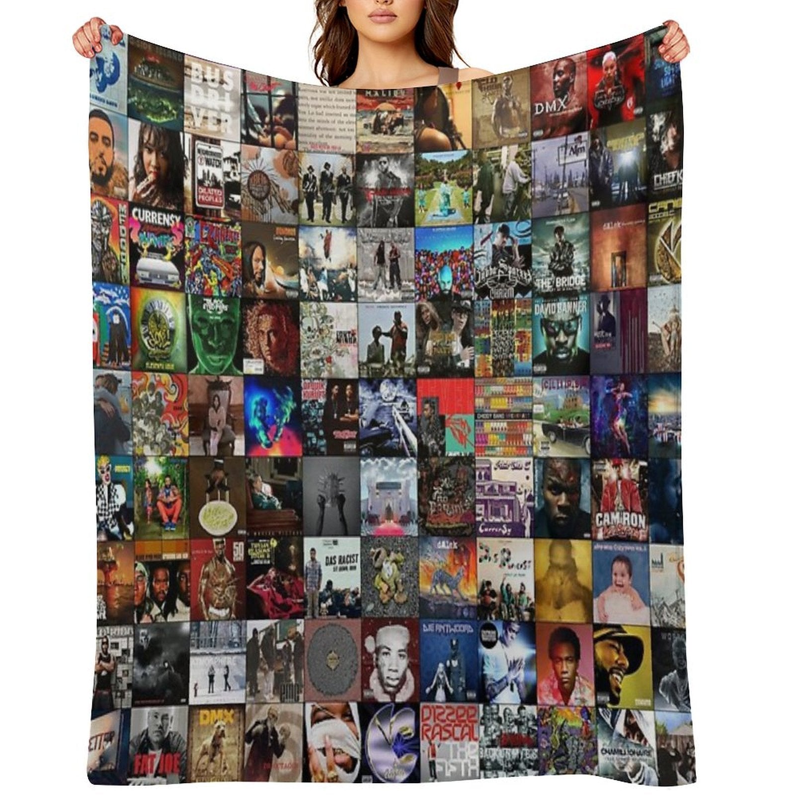 Rap Music Albums Multi-functional Throw Blanket