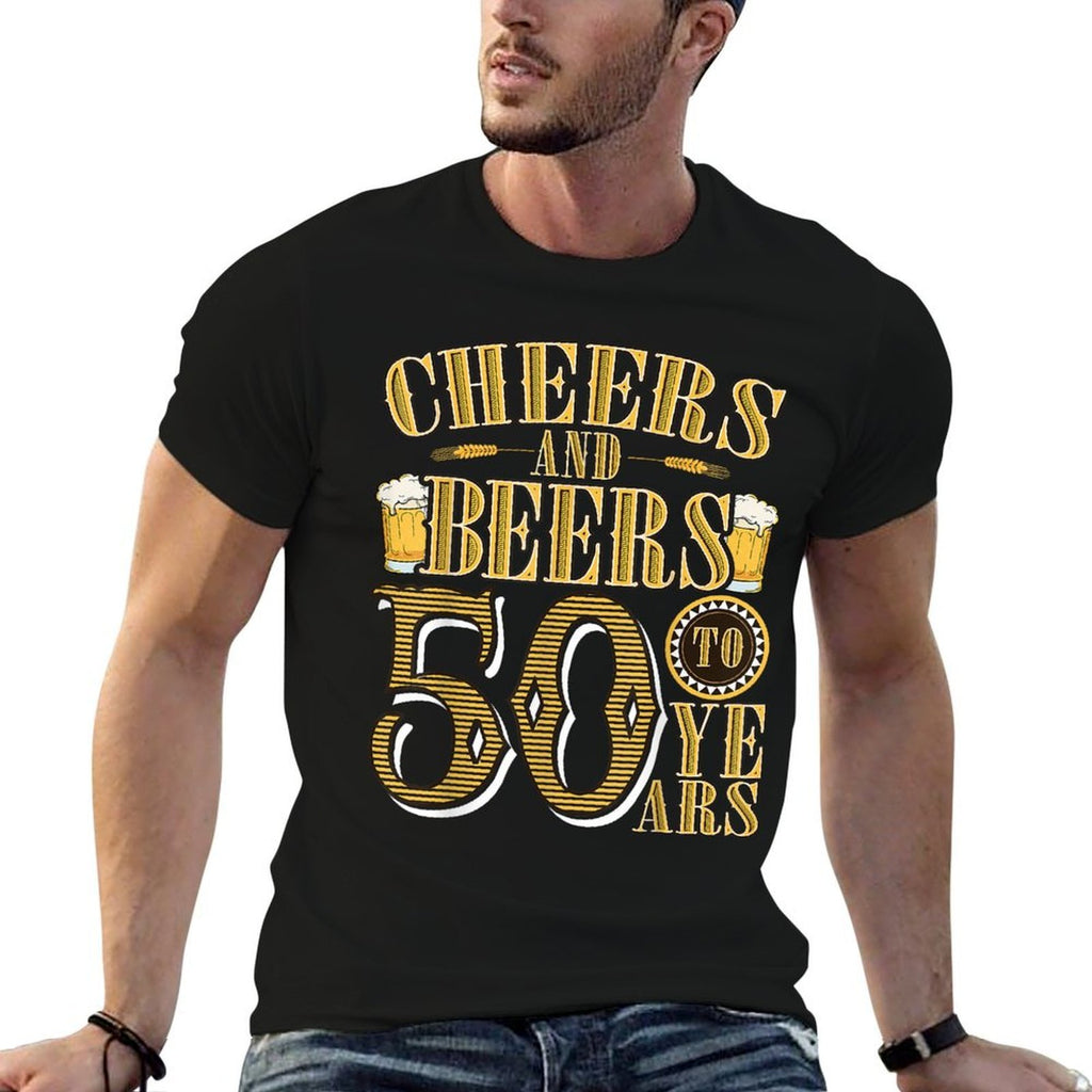 Cheers &amp; Beers to My 50 Years Funny 50th Birthday  Moisture-wicking T-Shirt