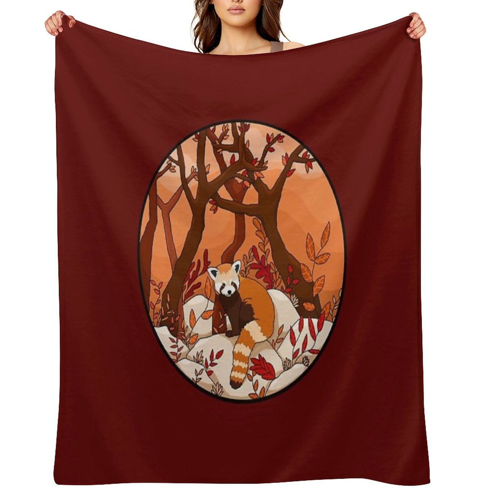 Little Red Panda Comfort Throw Blanket