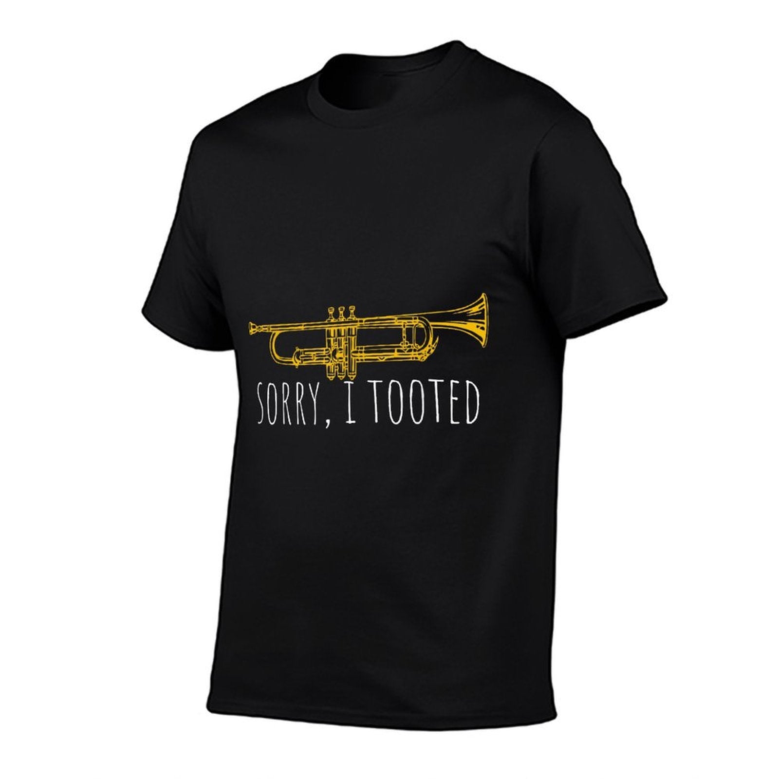 Sorry I Tooted  Funny Jazz Trumpet Player  Oversized Silhouette T-Shirt