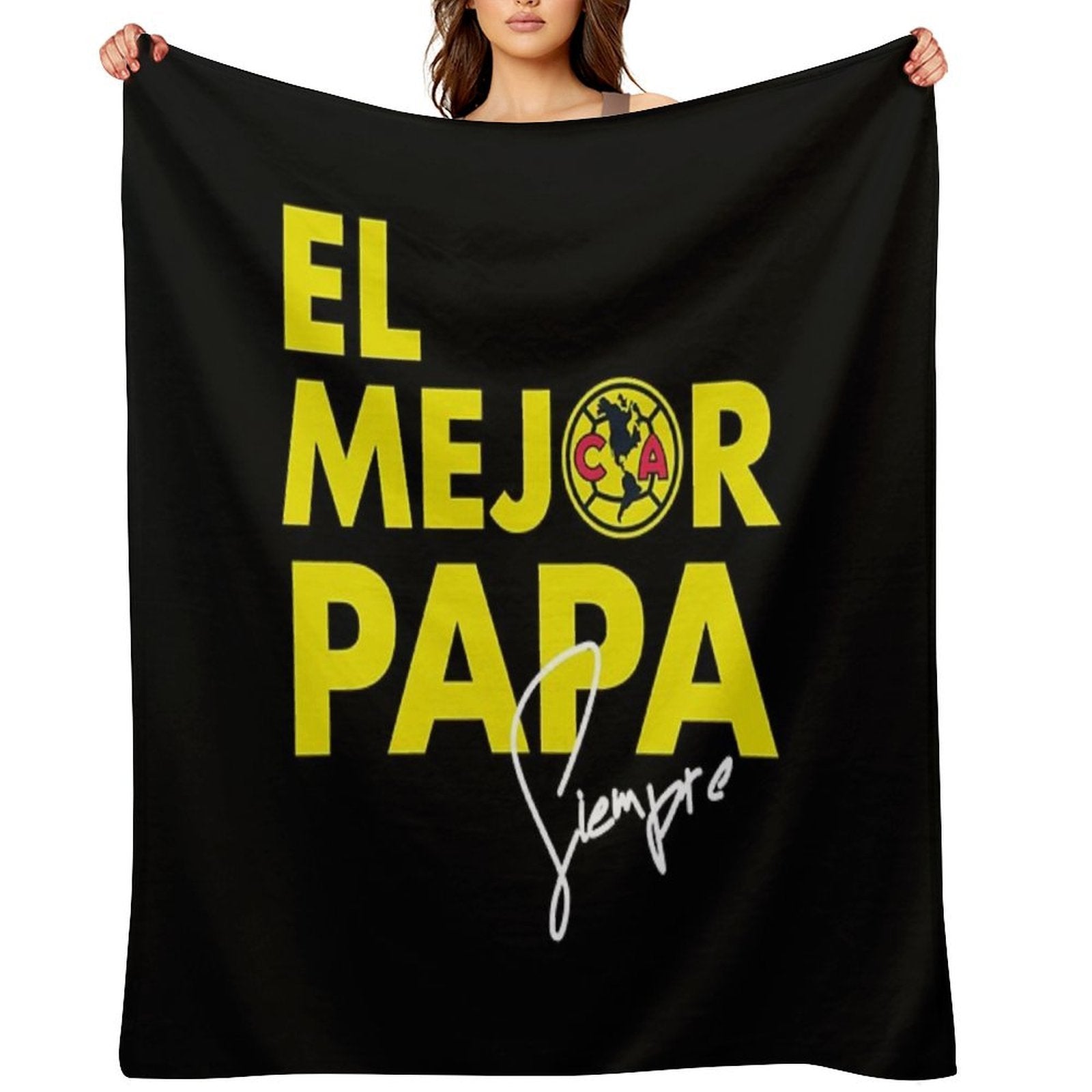 Club America - El Mejor Papa Eco-conscious Throw Blanket