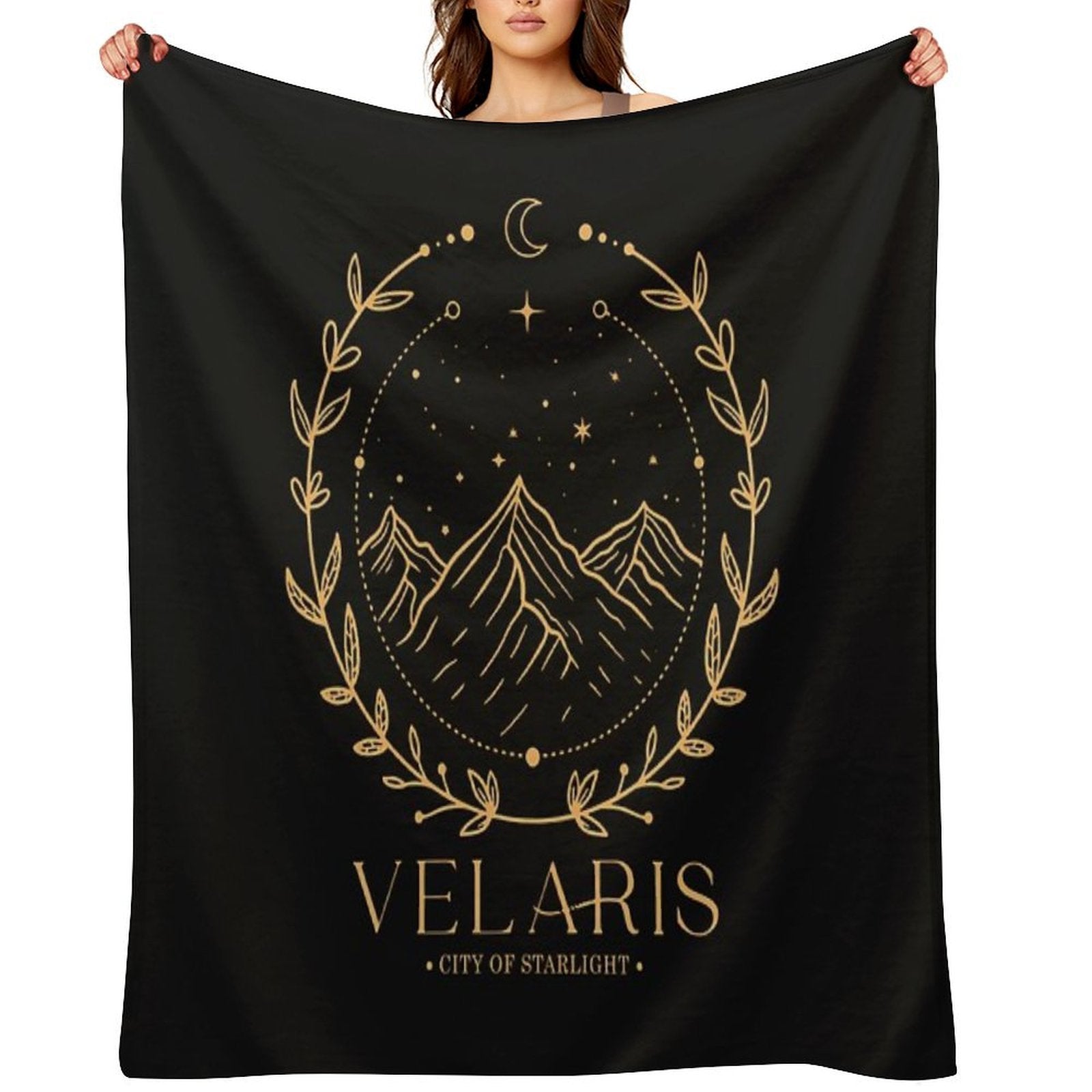 Acotar Velaris City Of Starlight The Night Court Eco-conscious Throw Blanket