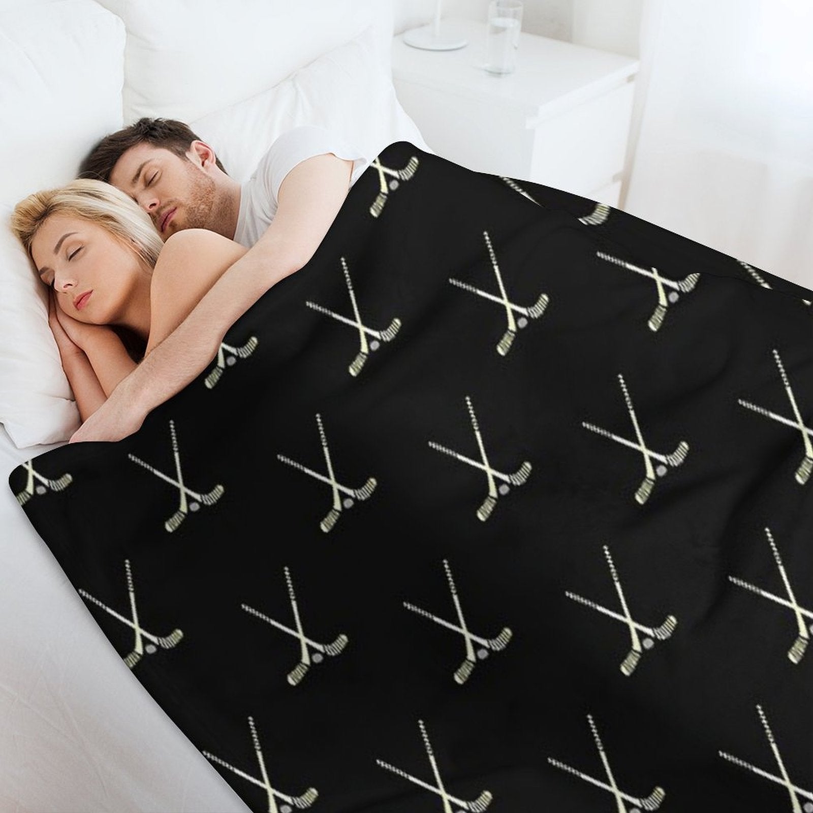 Hockey Sticks Travel-friendly Throw Blanket
