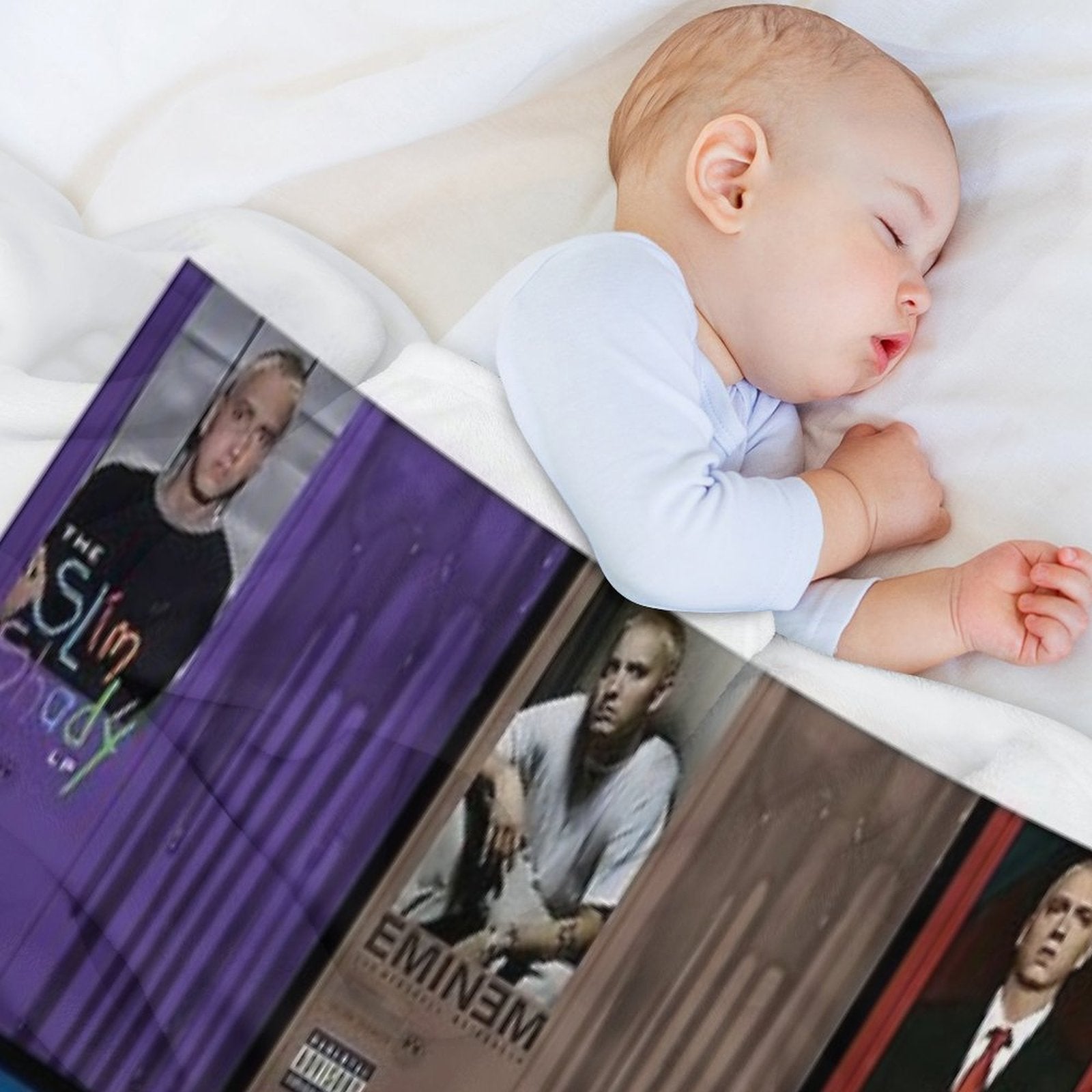 Collage Album Rapper Travel-friendly Throw Blanket