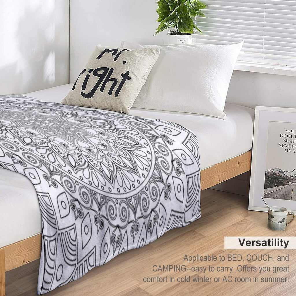 Golden Mandala Premium Throw Blanket