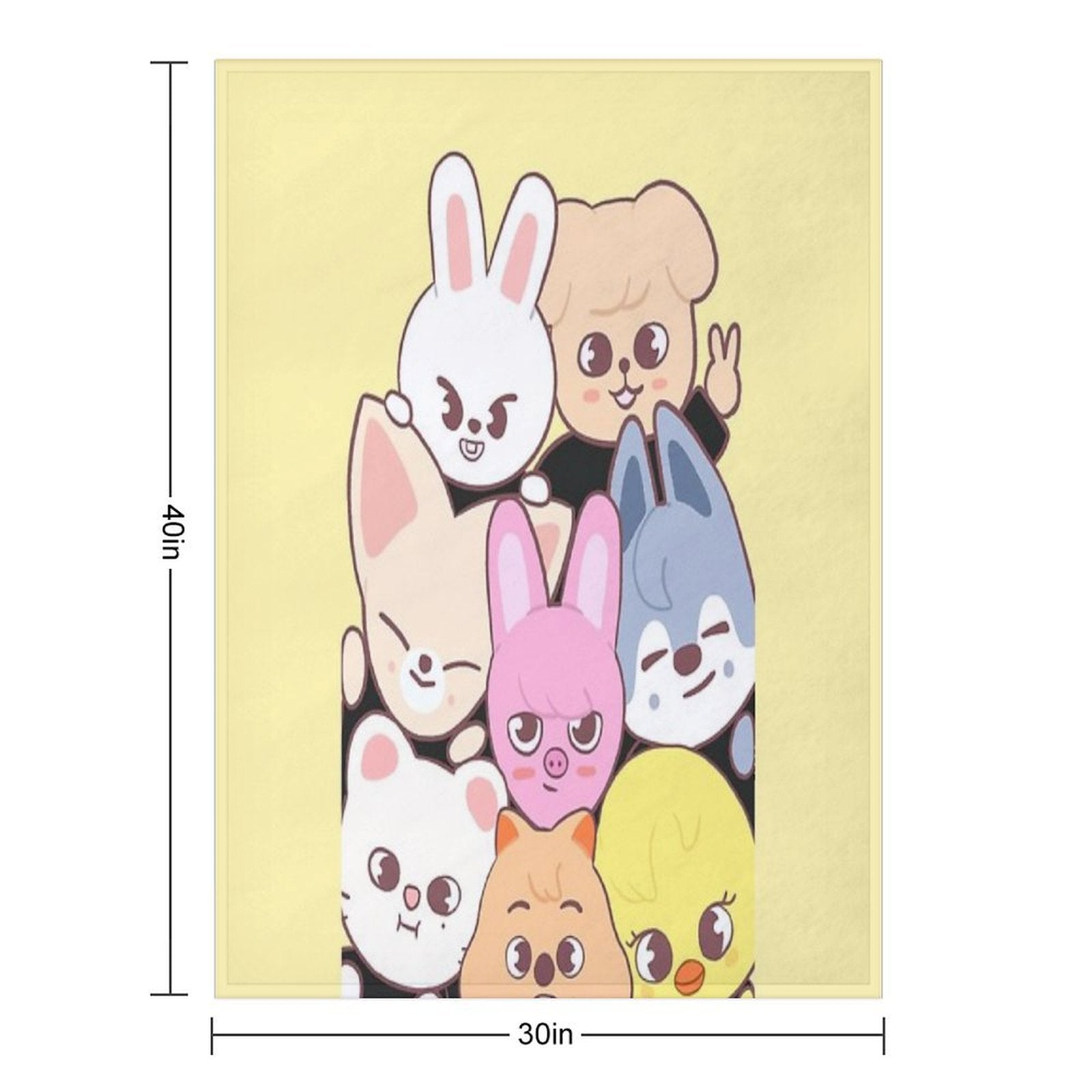 Stray Kids - Skzoo Versatility Throw Blanket