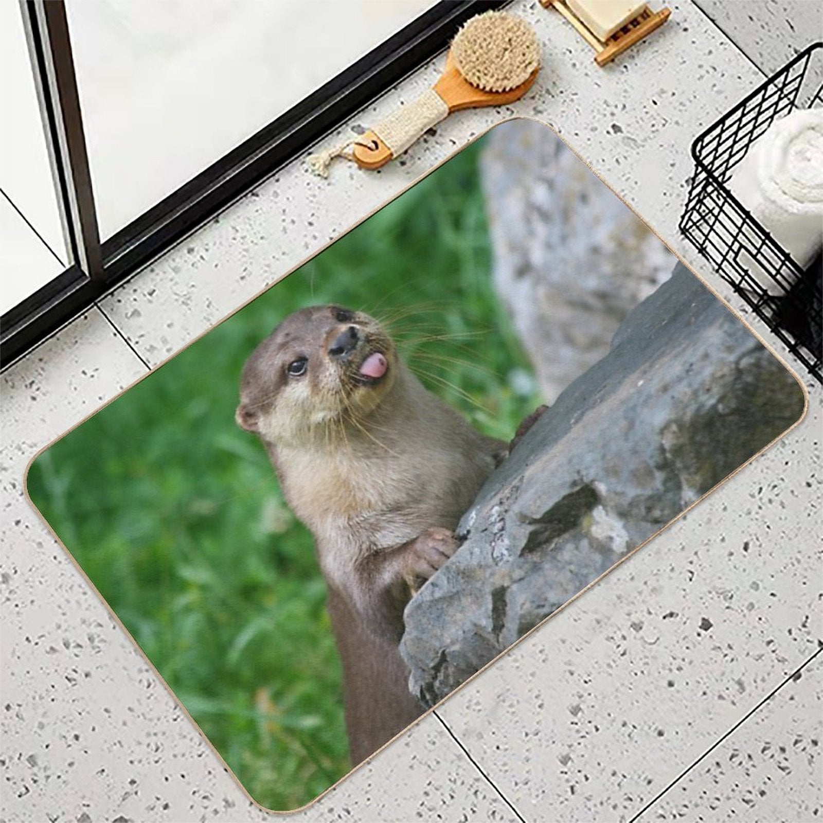 Cheeky Otter  Stain-Proof Bath Mat