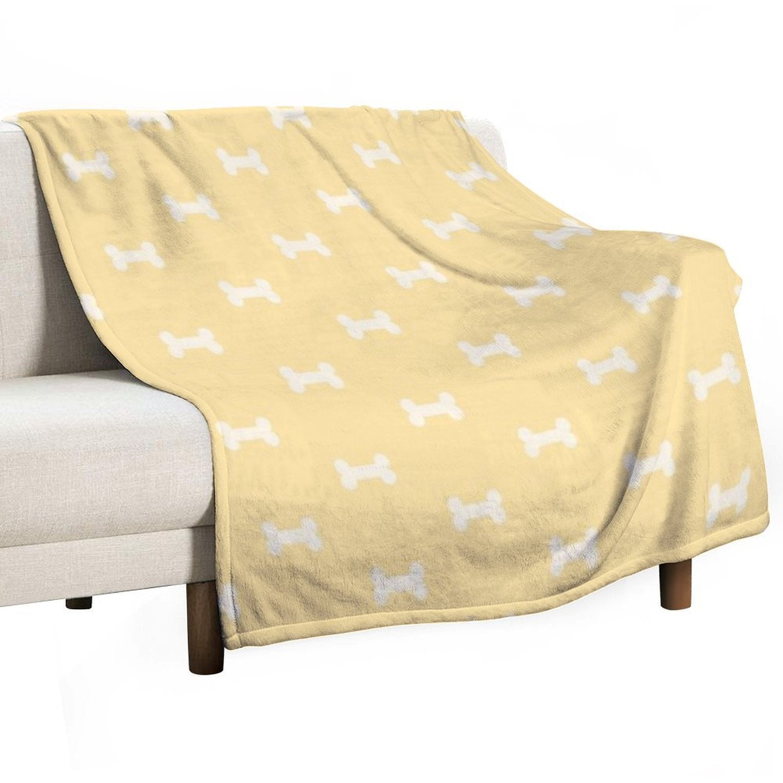 Blue Dog Bed Blanket Plush Throw Blanket